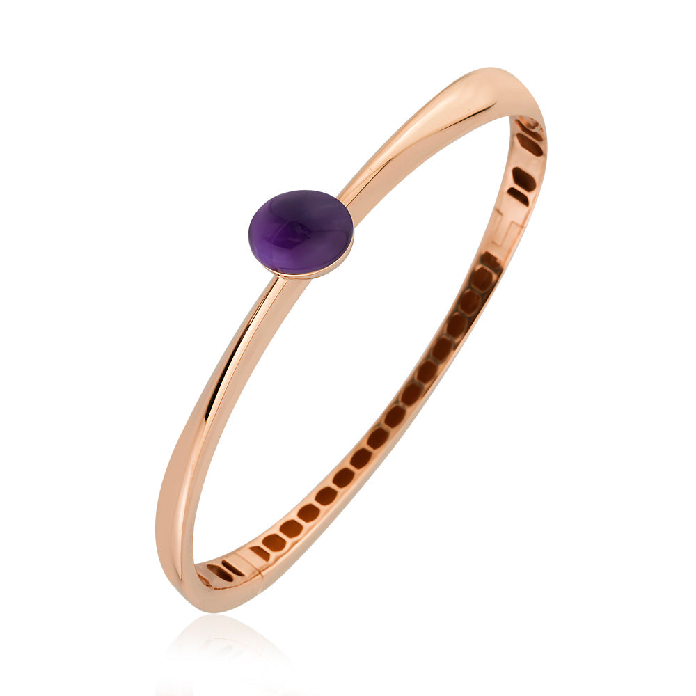 Auralis Armband aus 14 Karat Massivgold mit Steindetail Roségold