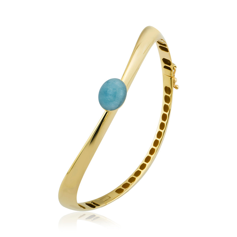 Auralis Armband aus 14 Karat Massivgold mit Steindetail