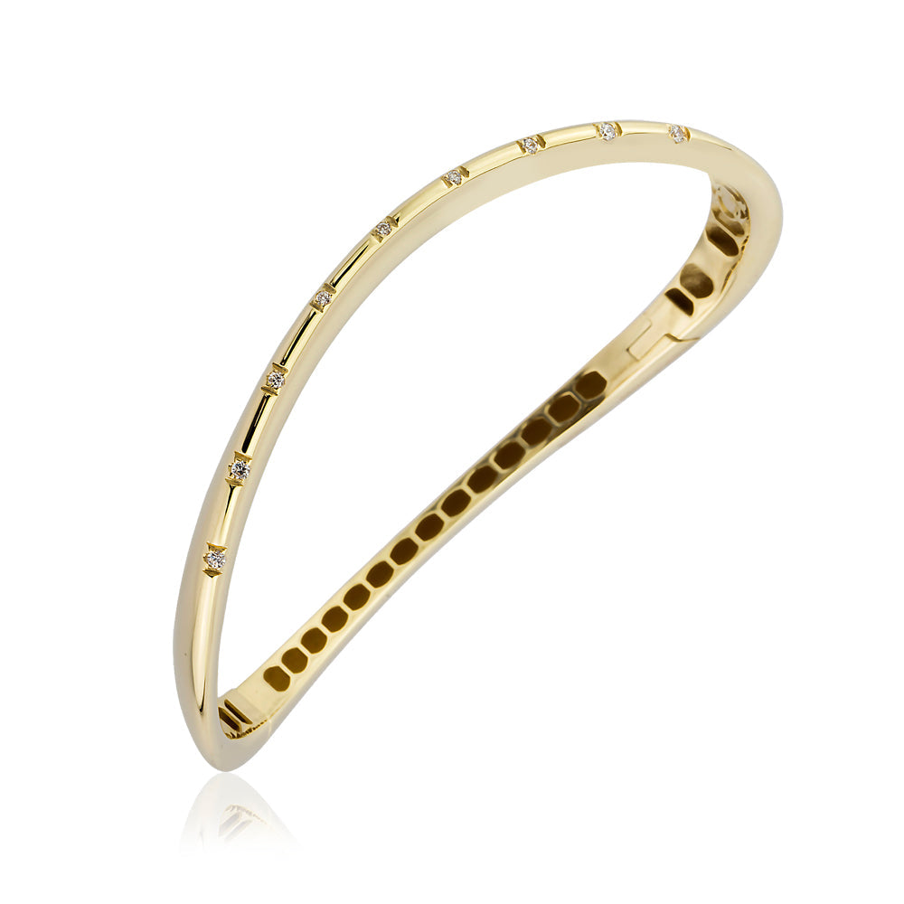 Nivara Armband aus 14 Karat Massivgold mit Steindetails