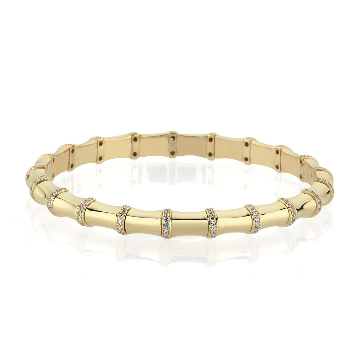 Lunaris Armband aus 14 Karat Massivgold mit Steindetails