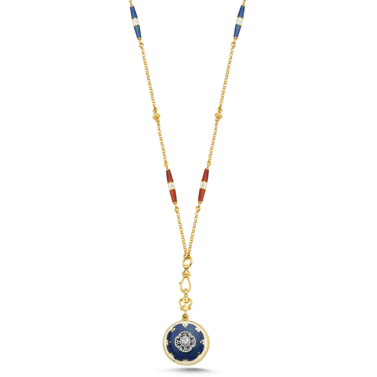 Celestial Medallion Halskette aus 18-karätigem Massivgold