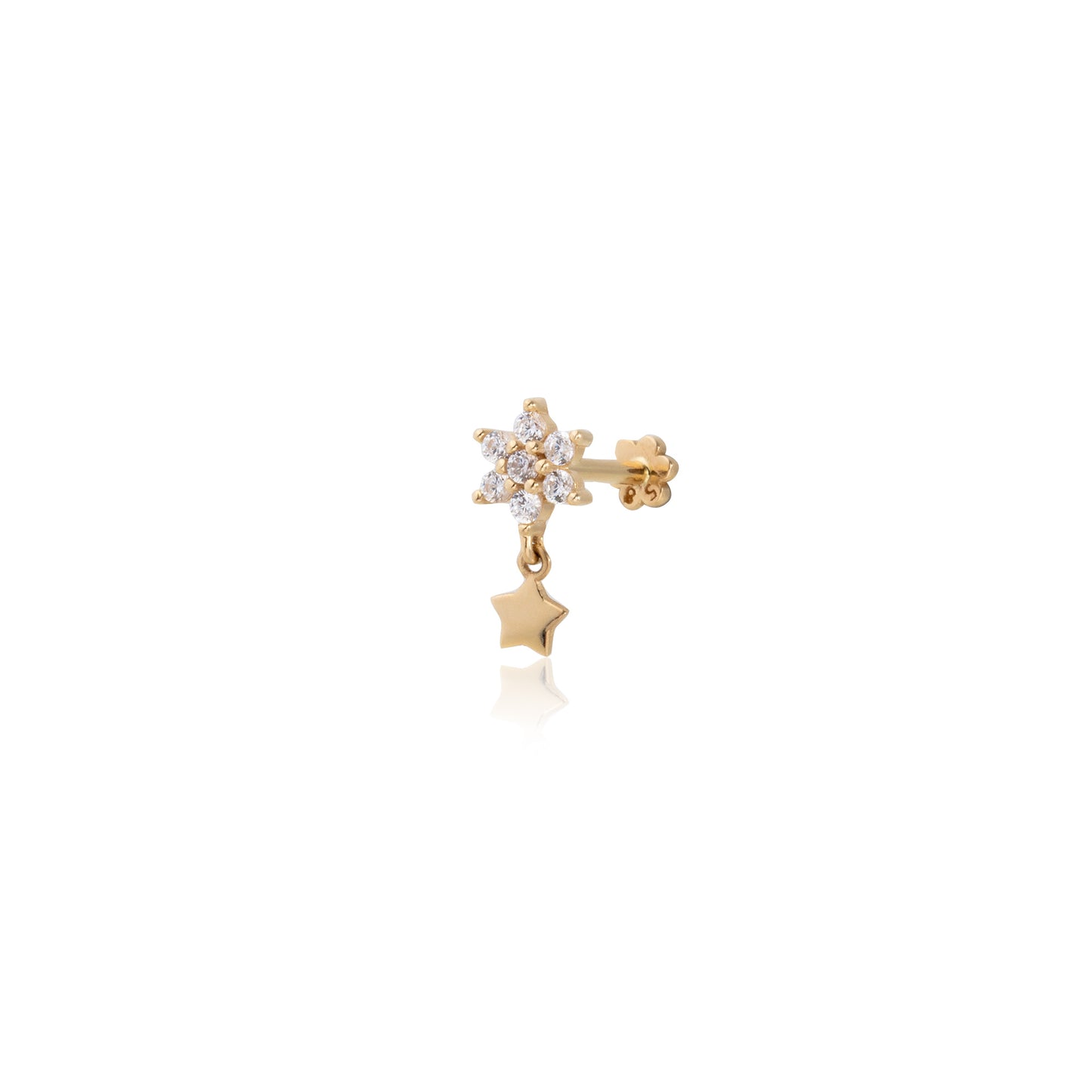 14K Gold Tragus Ohrring