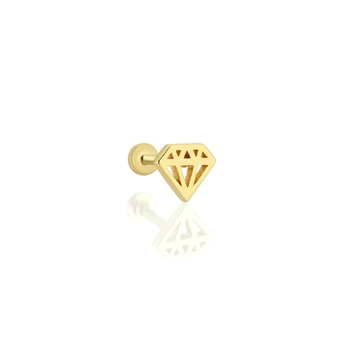 14K Gold Tragus Ohrring