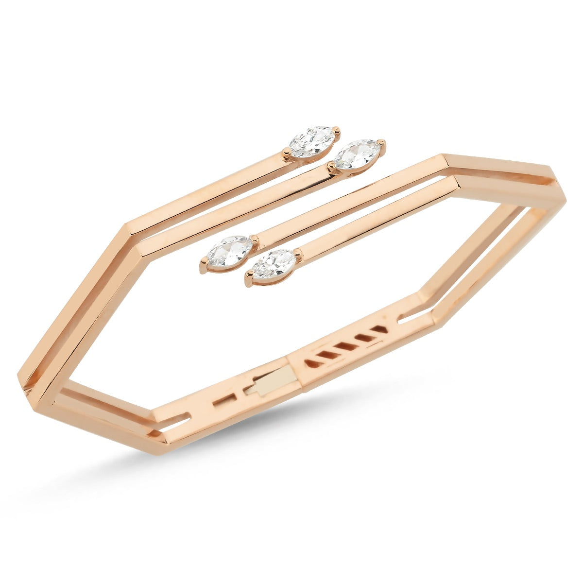 Vesperis Armband aus 14 Karat Massivgold mit Steindetails