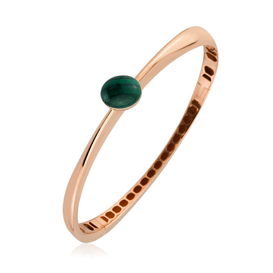 Auralis Bracelet in 14K Solid Gold with Stone Detail