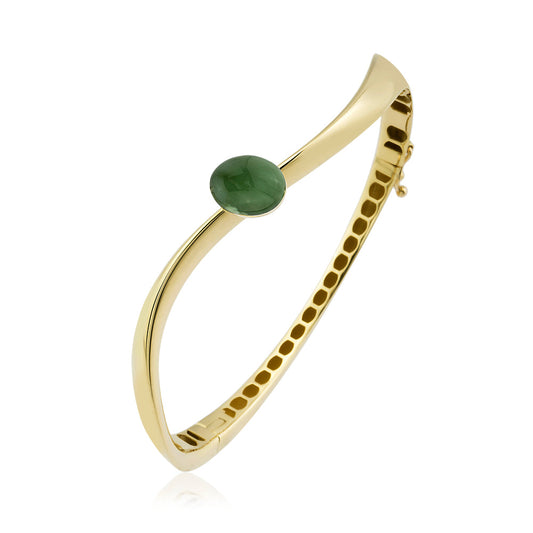 Auralis Bracelet in 14K Solid Gold with Stone Detail