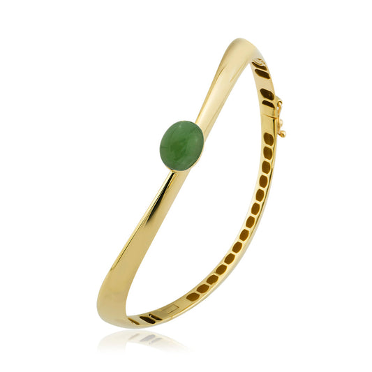 Auralis Bracelet in 14K Solid Gold with Stone Detail