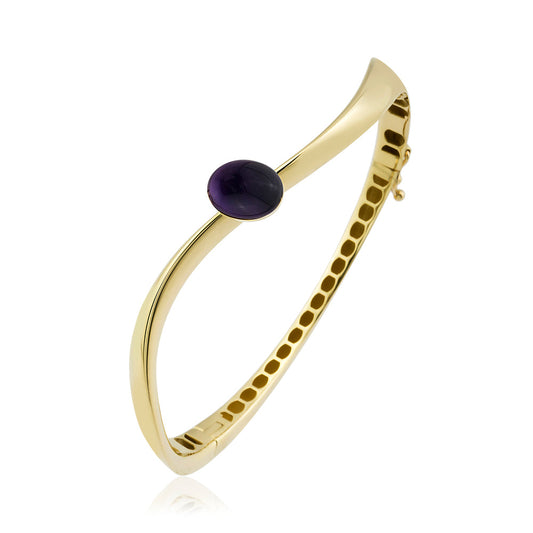Auralis Bracelet in 14K Solid Gold with Stone Detail