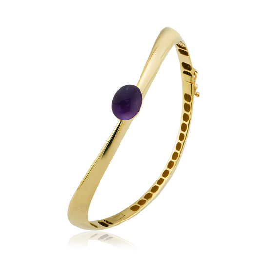 Auralis Bracelet in 14K Solid Gold with Stone Detail