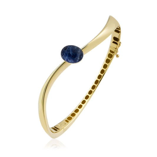 Auralis Bracelet in 14K Solid Gold with Stone Detail