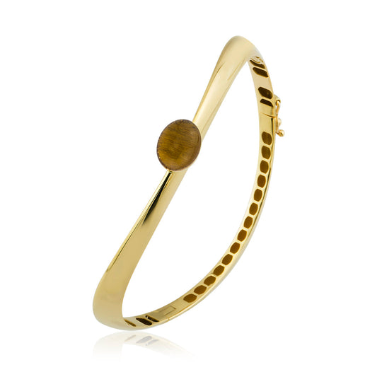 Auralis Bracelet in 14K Solid Gold with Stone Detail