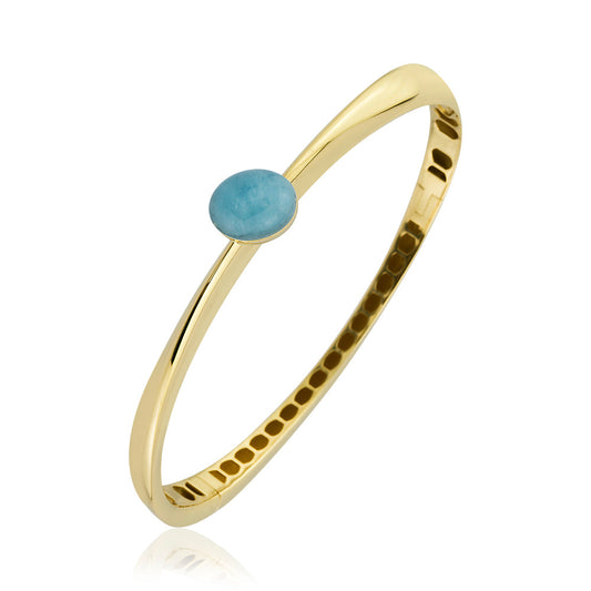 Auralis Bracelet in 14K Solid Gold with Stone Detail