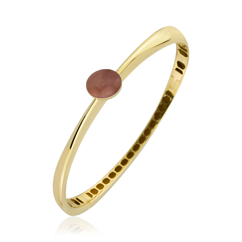 Auralis Bracelet in 14K Solid Gold with Stone Detail