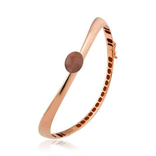 Auralis Armband aus 14 Karat Massivgold mit Steindetail Roségold