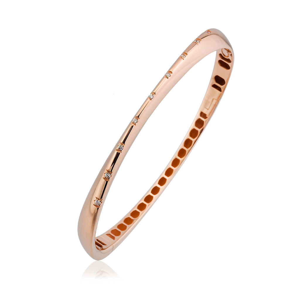 Miran Armband aus 14 Karat Massivgold mit Steindetails