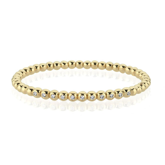 Valyra Bracelet in 14K Solid Gold with Stone Details