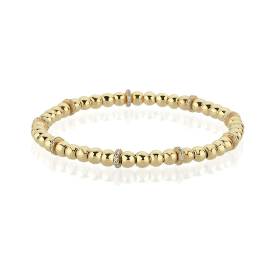 Elisar Armband aus 14 Karat Massivgold mit Steindetails