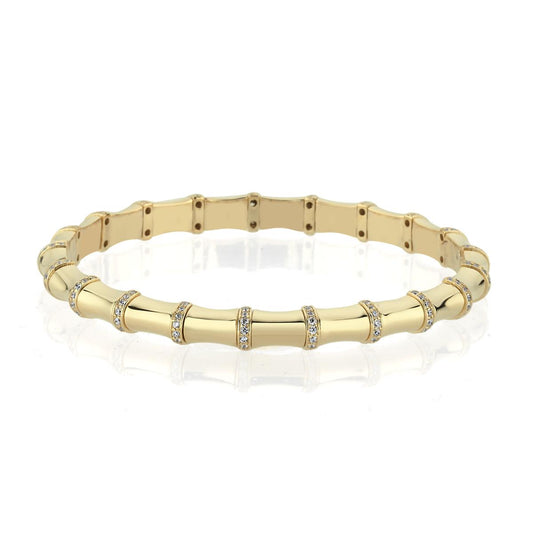 Lunaris Armband aus 14 Karat Massivgold mit Steindetails