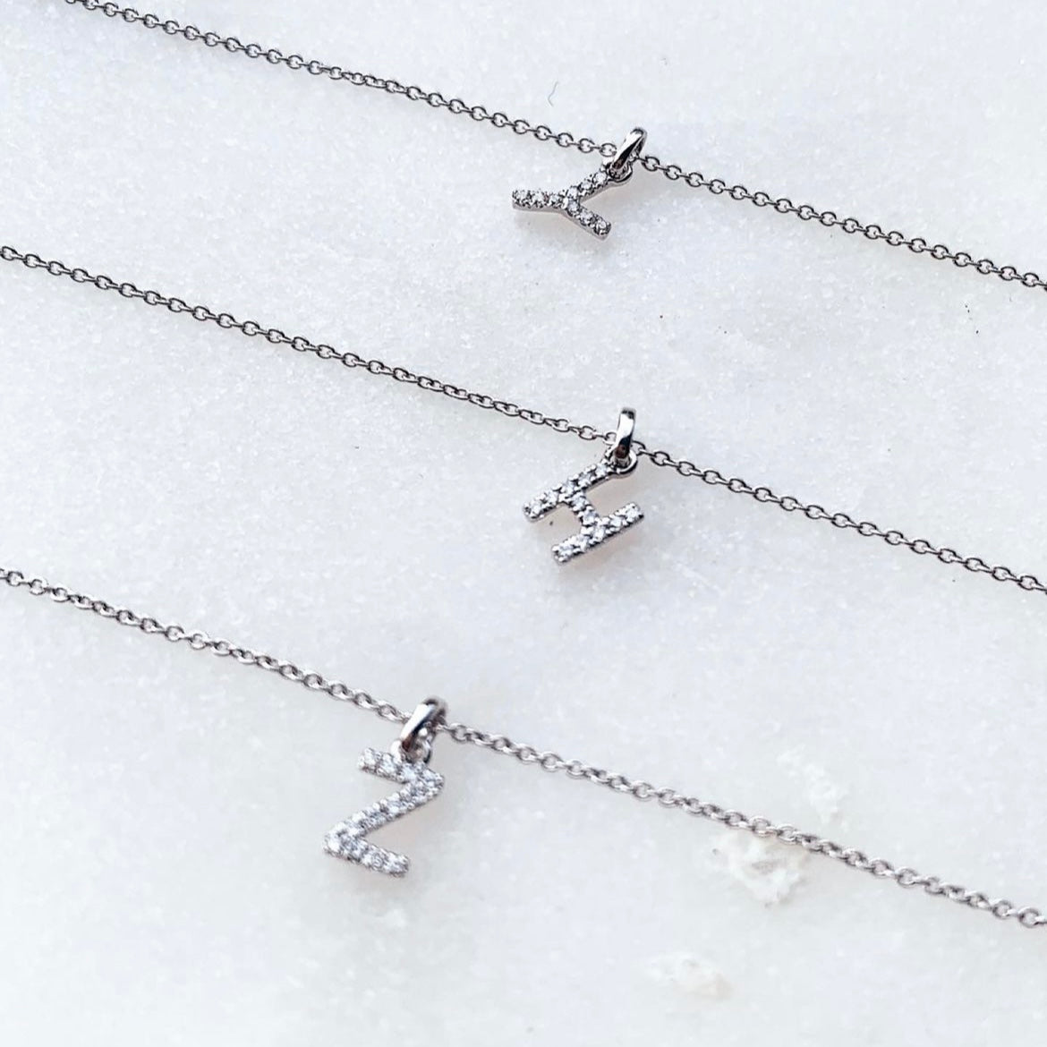 Initial Diamond Necklace