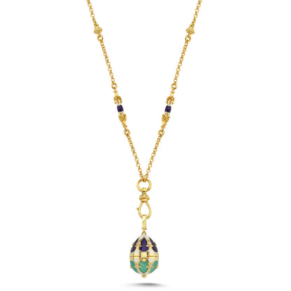 Memory Locket Halskette aus 18-karätigem Massivgold