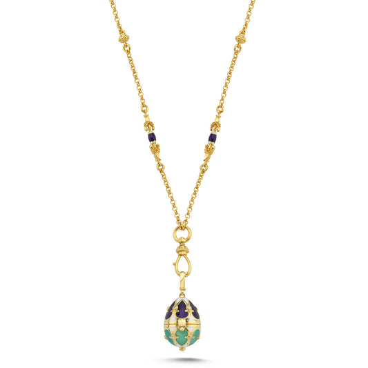 Memory Locket Halskette aus 18-karätigem Massivgold