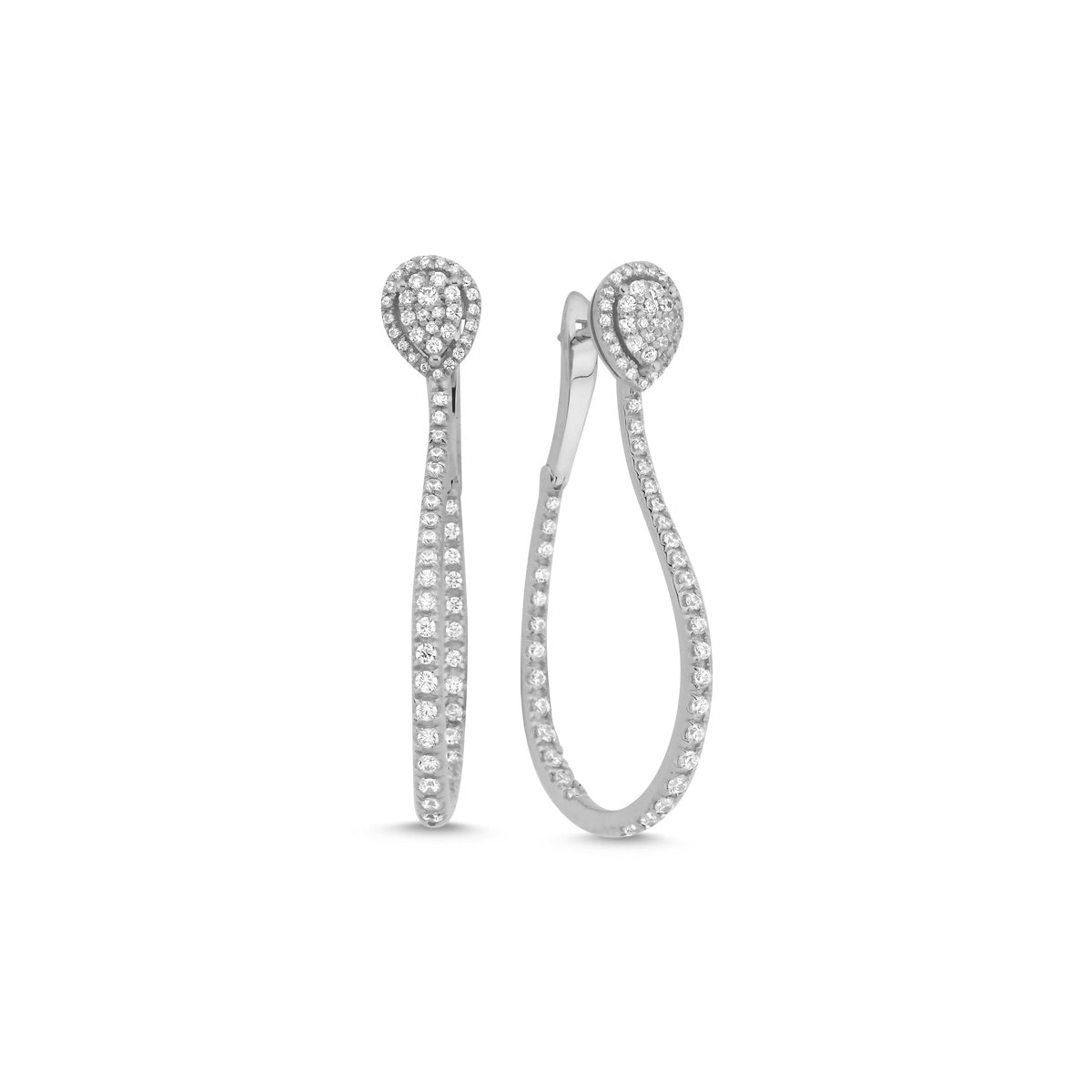 Dovira Ohrring aus 14 Karat Massivgold mit Steindetails