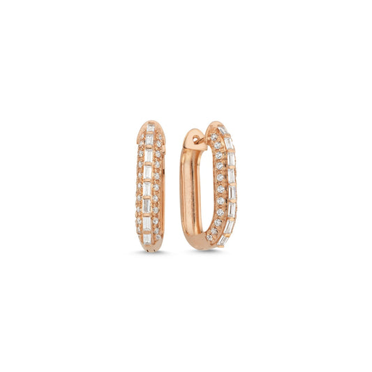 Gloria Ohrring aus 14 Karat Massivgold mit Steindetails