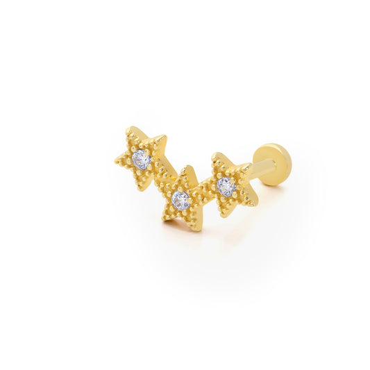 14K Gold Tragus Ohrring