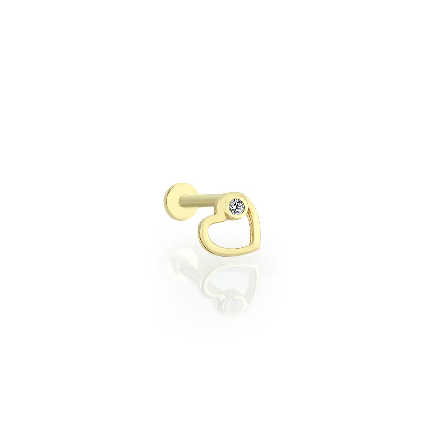 14K Gold Tragus Ohrring