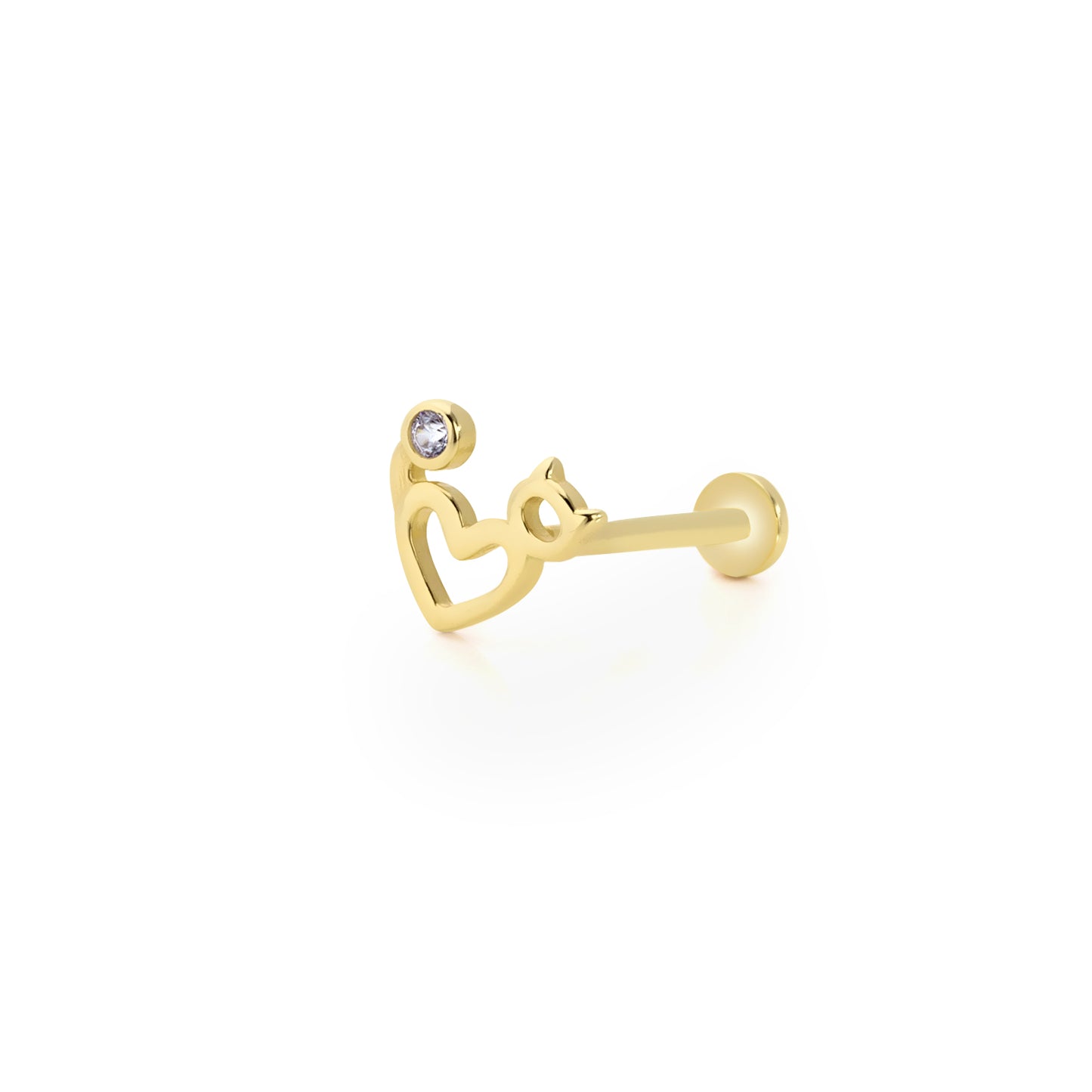 14K Gold Tragus Ohrring