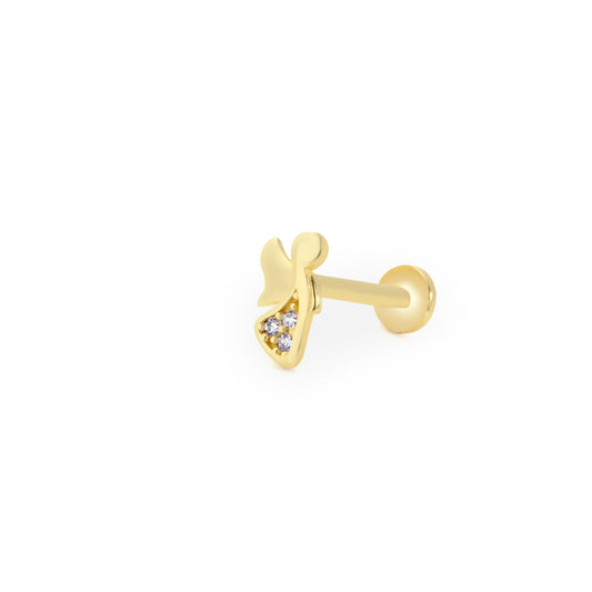 14K Gold Tragus Ohrring