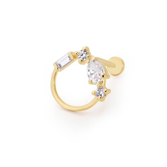 14K Gold Tragus Ohrring