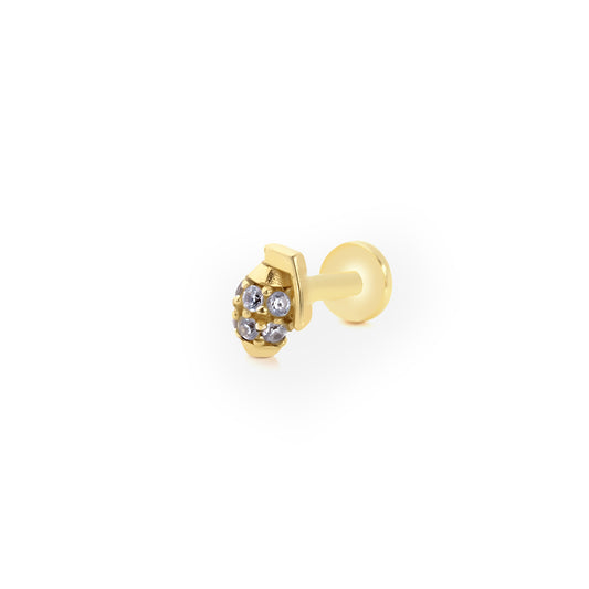 14K Gold Tragus Ohrring