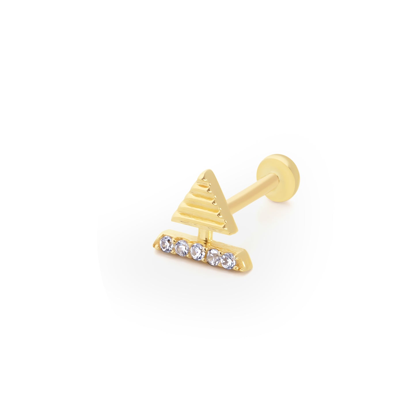 14K Gold Tragus Ohrring