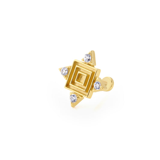 14K Gold Tragus Ohrring