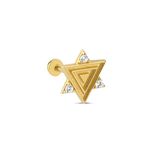 14K Gold Tragus Ohrring