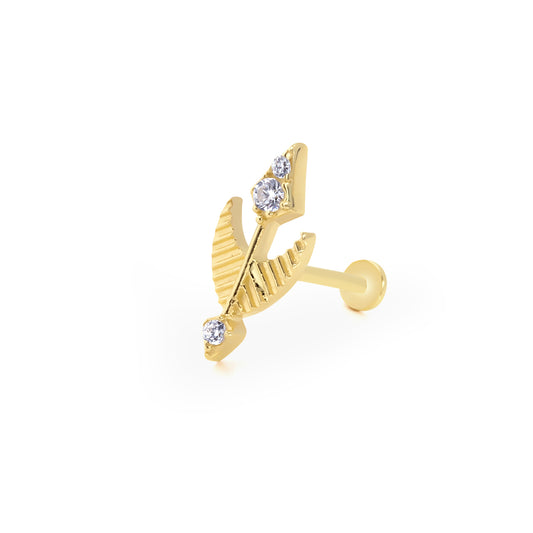 14K Gold Tragus Ohrring