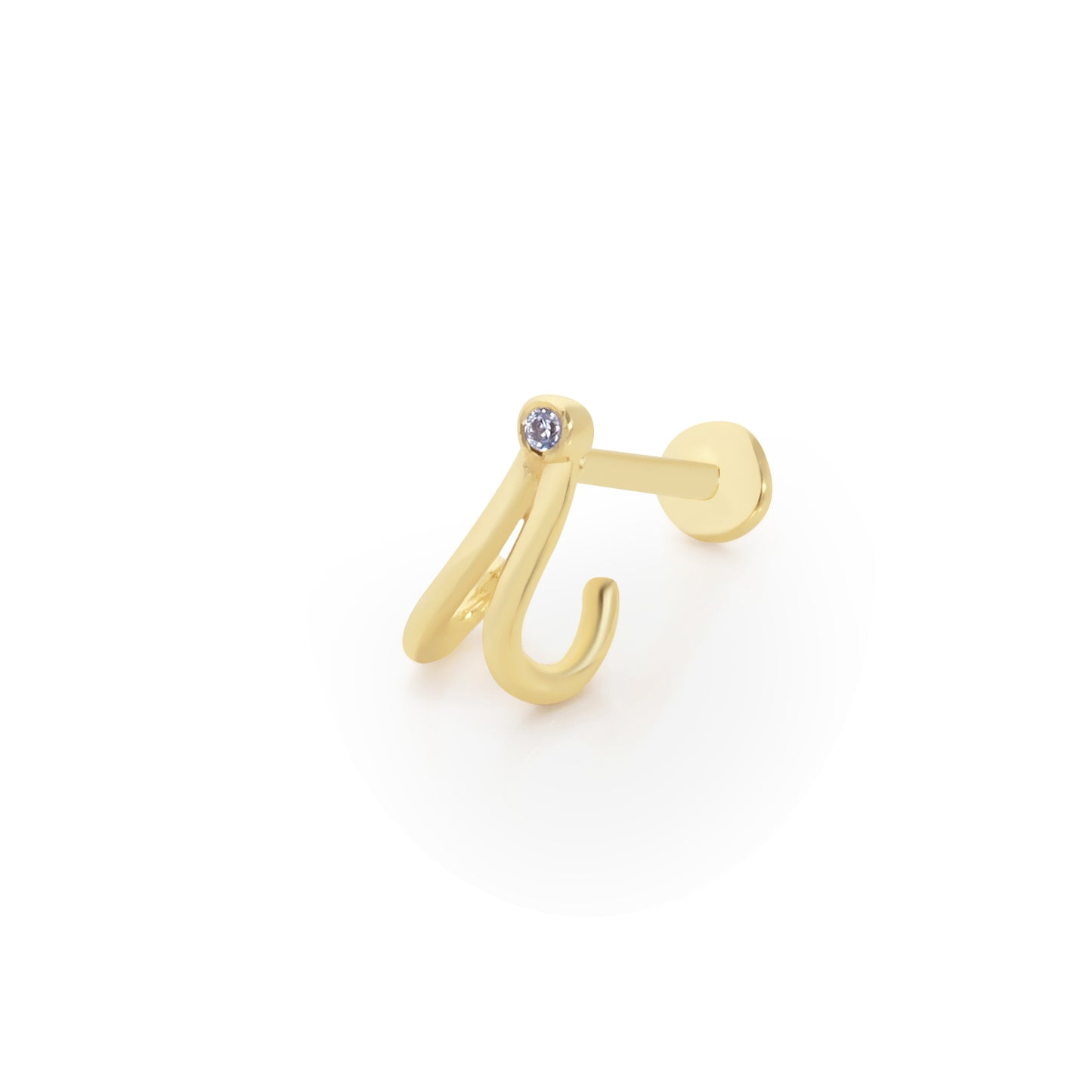 14K Gold Tragus Ohrring