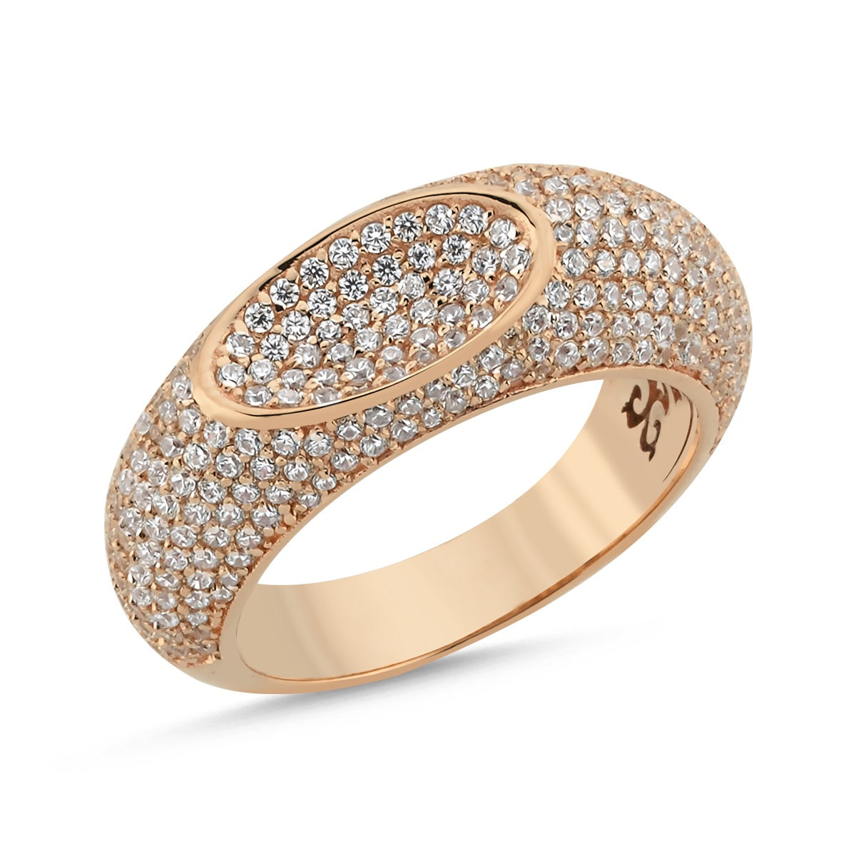 Sorielle Ring aus 14 Karat Massivgold mit Steindetails