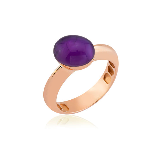 Auralis Ring in 14K Solid Gold with Stone Details
