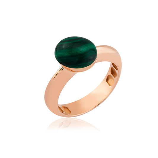 Auralis Ring in 14K Solid Gold with Stone Details