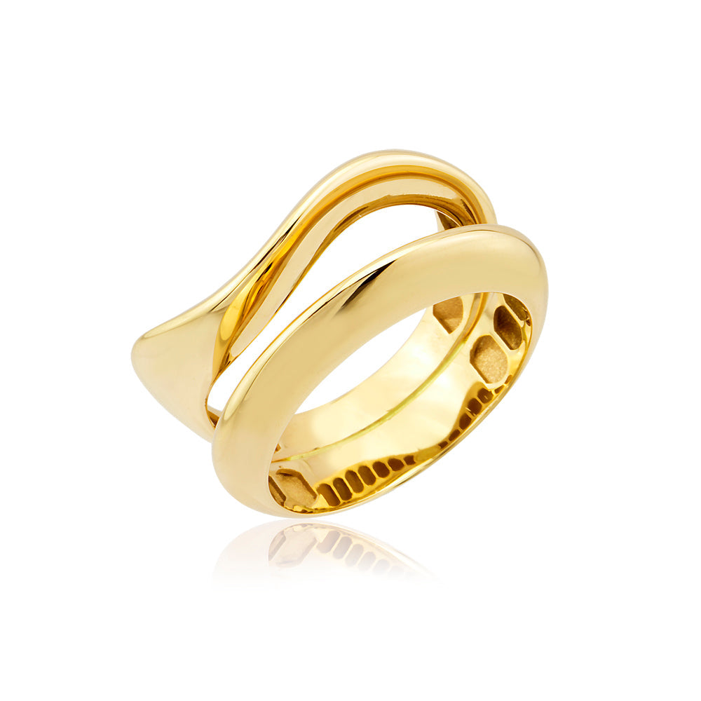 Nirvana Ring aus 14 Karat Massivgold