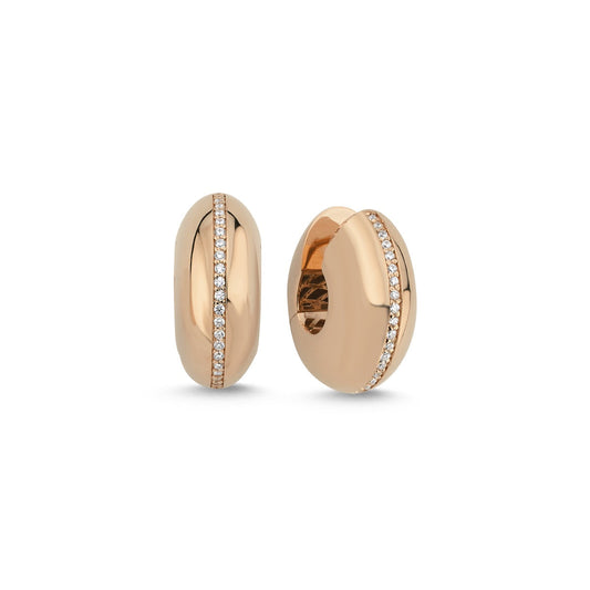 Alyssa Ohrring aus 14 Karat Massivgold mit Steindetails